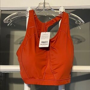 Women's High-Support Sports Bra in Bright Orange